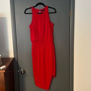 Banana Republic XS Red Asymmetrical Dress